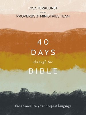 cover image of 40 Days Through the Bible